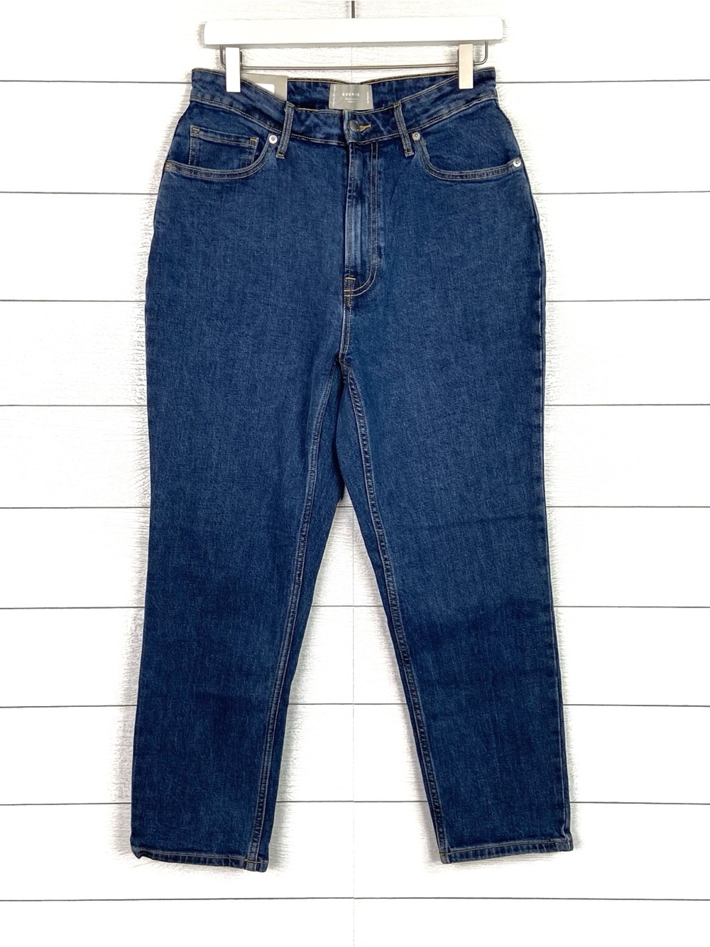 NWT EVERLANE The Cheeky Hourglass Jean High Rise Organic Cotton 30 Regular Curvy